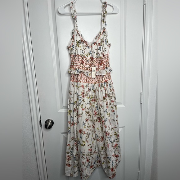 NWT Anthropologie Sleeveless Smocked-Waist
Ruffled Midi Dres Sz Medium - Picture 8 of 16
